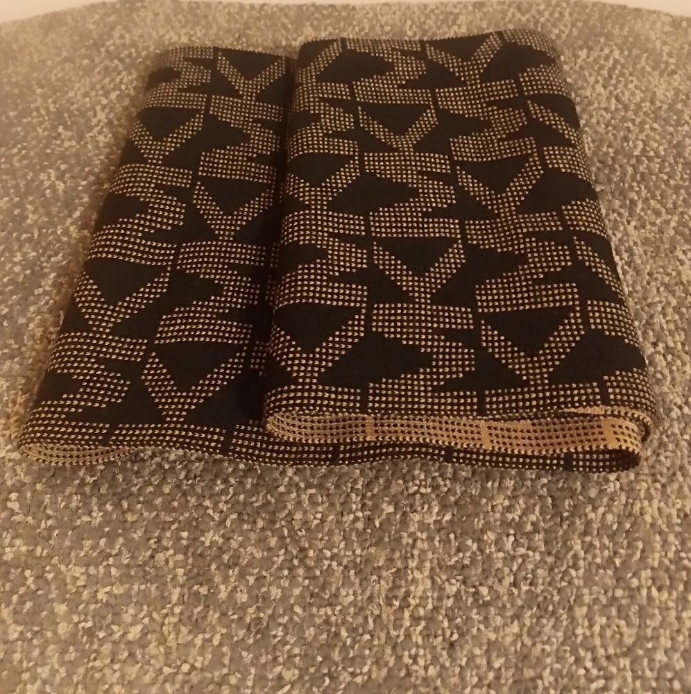 Michael Kors black and tan stylish women's infinity scarf